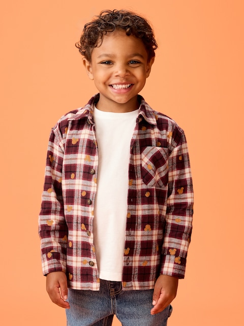 Old Navy x Disney Mickey Mouse Flannel Unisex Shirt for Toddler