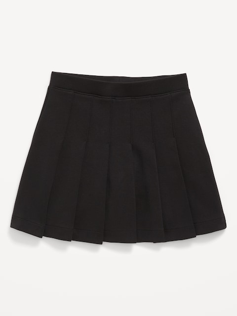 School Uniform Ponte-Knit Pleated Skort for Girls
