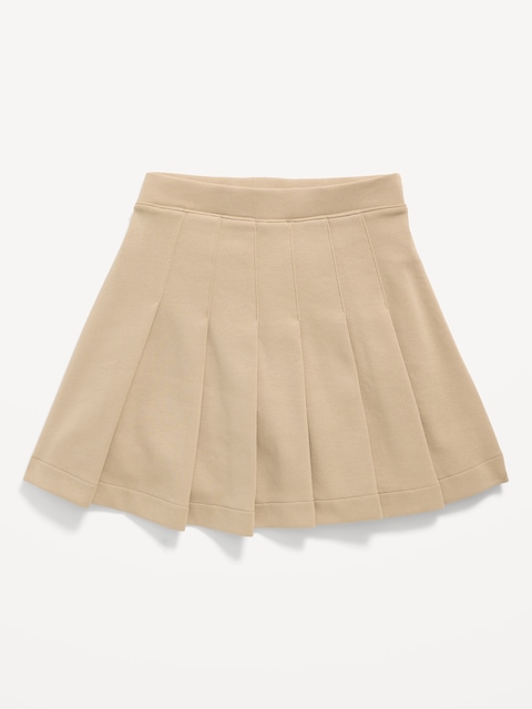 School Uniform Ponte-Knit Pleated Skort for Girls