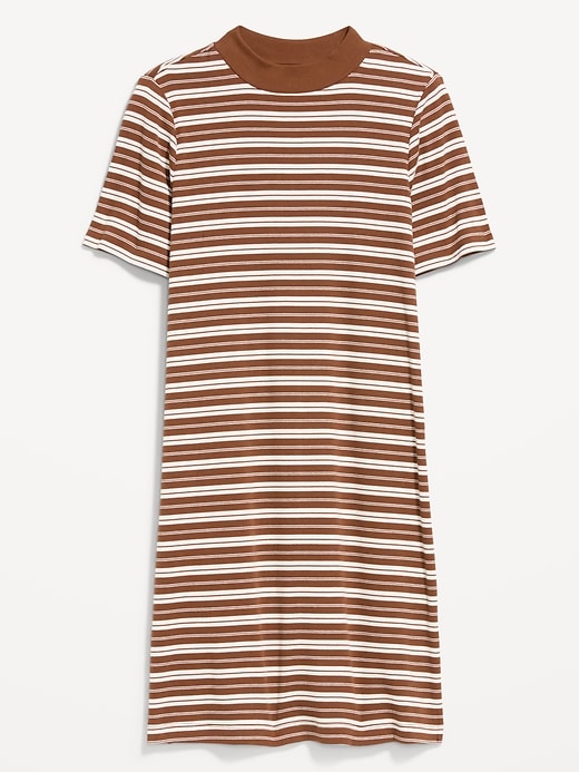 Image number 1 showing, Snug Mock-Neck Bodycon Mini Dress