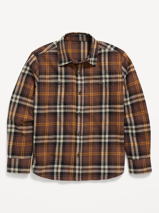 Image number 1 showing, Long-Sleeve Flannel Shirt for Boys