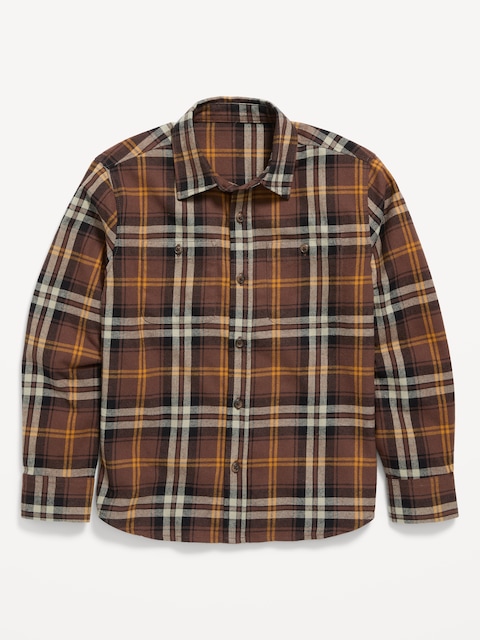Long-Sleeve Flannel Shirt for Boys