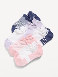 Image number 1 showing, Ankle Performance Socks 6-Pack for Girls
