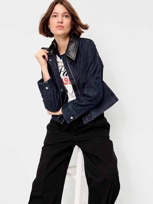 L'image numéro 3 présente Veste campagnarde en denim