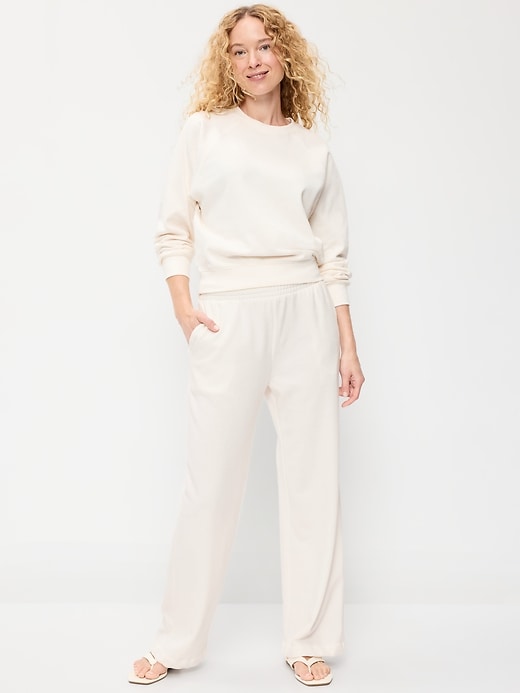 Image number 1 showing, High-Waisted SoComfy Wide-Leg Sweatpants
