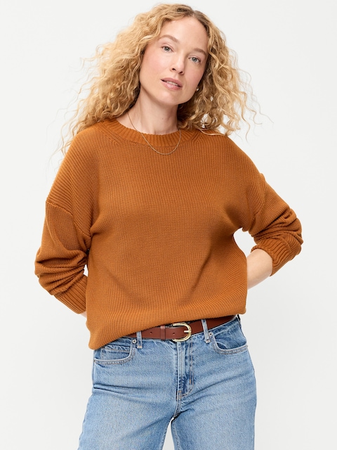 Seaside Cotton Shaker Oversized Tunic Sweater