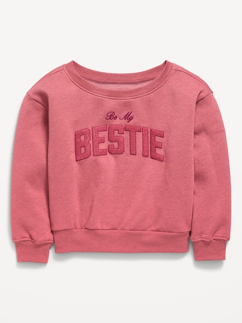 Off-Shoulder Sweatshirt for Girls