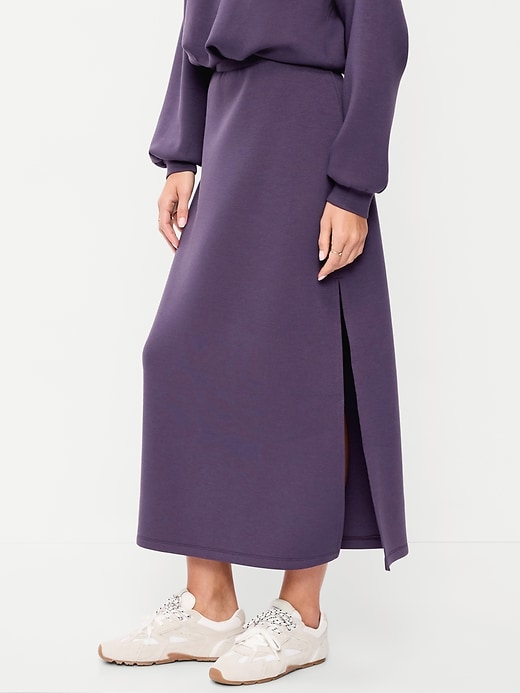 Image number 3 showing, High-Waisted Bounce Fleece Maxi Skirt