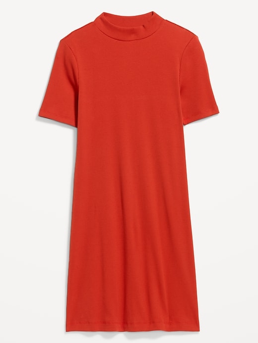 Image number 1 showing, Snug Mock-Neck Bodycon Mini Dress