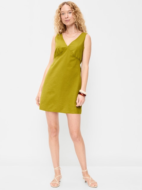 Sleeveless A-Line Mini Dress