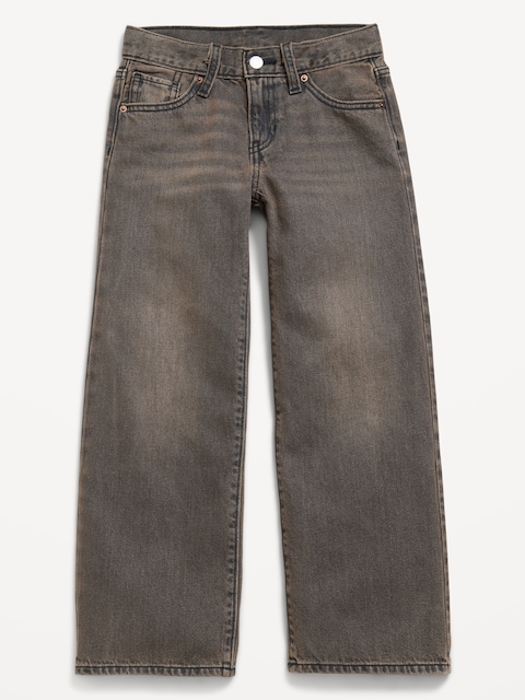 Low-Rise Baggy Wide-Leg Jeans for Girls
