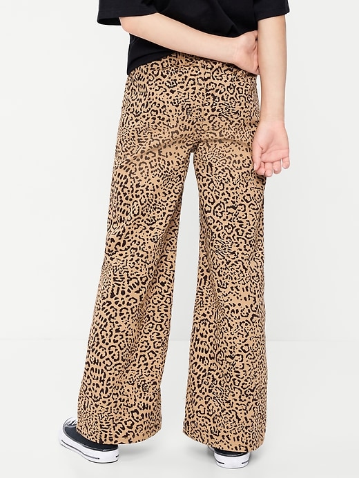 Image number 2 showing, Pull-On Super Baggy Wide-Leg Twill Pants for Girls