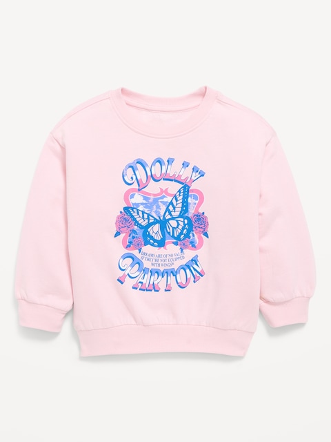 CHANDAIL EN COTON OUATÉ À IMPRIMÉ DOLLY PARTON™ POUR TOUTE-PETITE