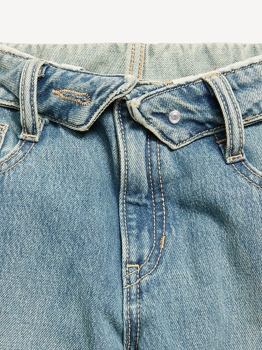 L'image numéro 3 présente Jean coupe très généreuse à jambe large pour fille
