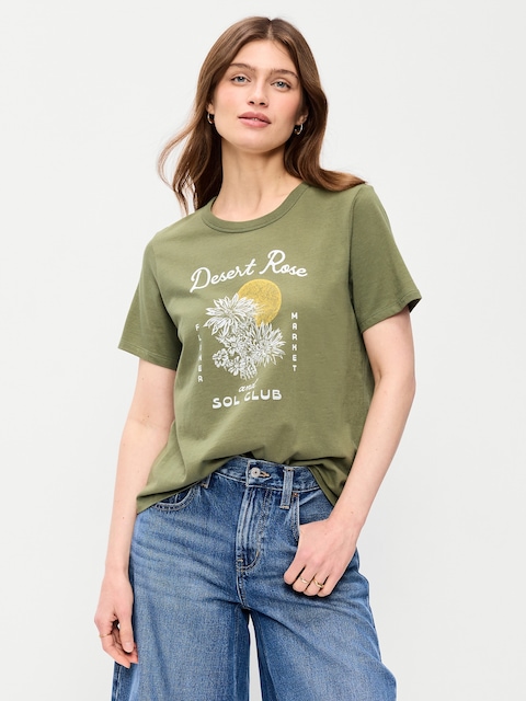 EveryWear Crew-Neck Graphic T-Shirt