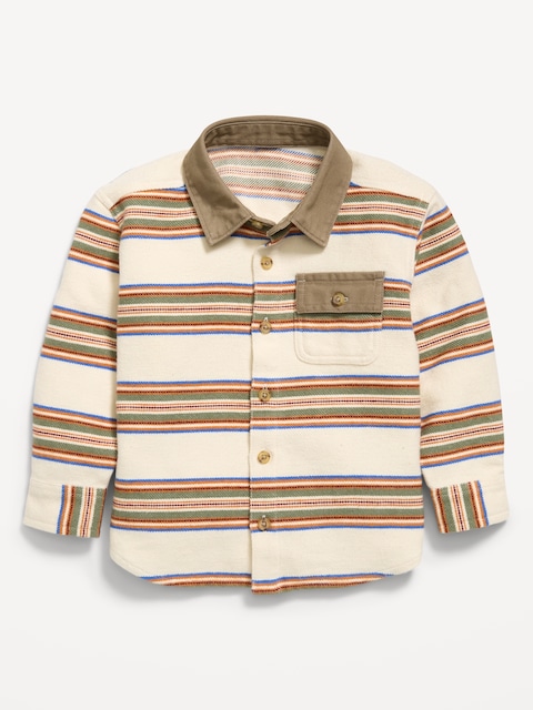 CHEMISE MILITAIRE À POCHE ET À MANCHES LONGUES POUR TOUT-PETIT