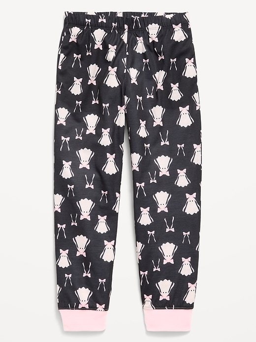 Image number 1 showing, Printed Jersey-Knit Pajama Jogger Pants for Girls