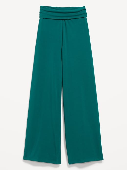 L'image numéro 1 présente Pantalon PowerChill jambe large à taille haute et rabattable