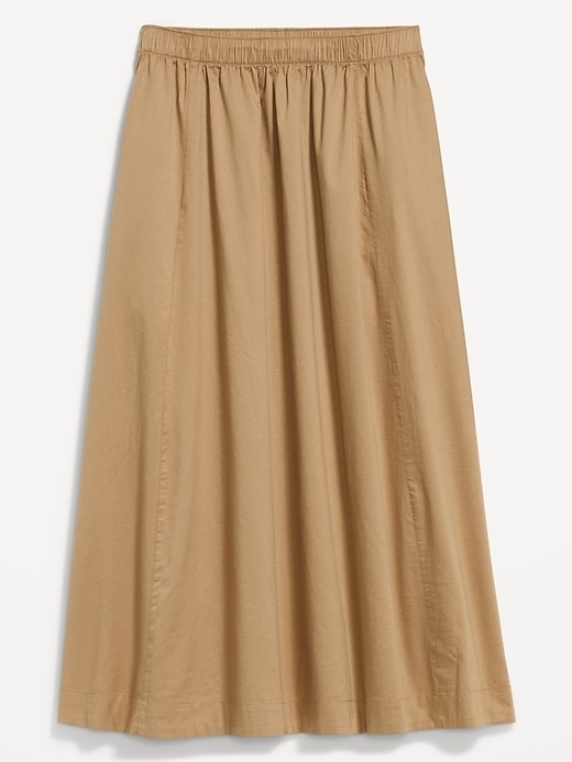 Image number 1 showing, Poplin Midi Skirt