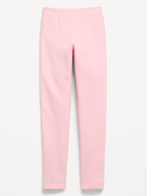 High-Waisted Full-Length Fleece Leggings for Girls