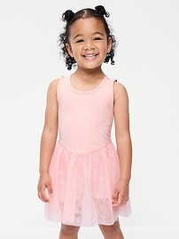 Image number 1 showing, Sleeveless Heart-Back Tutu Dress for Toddler Girls