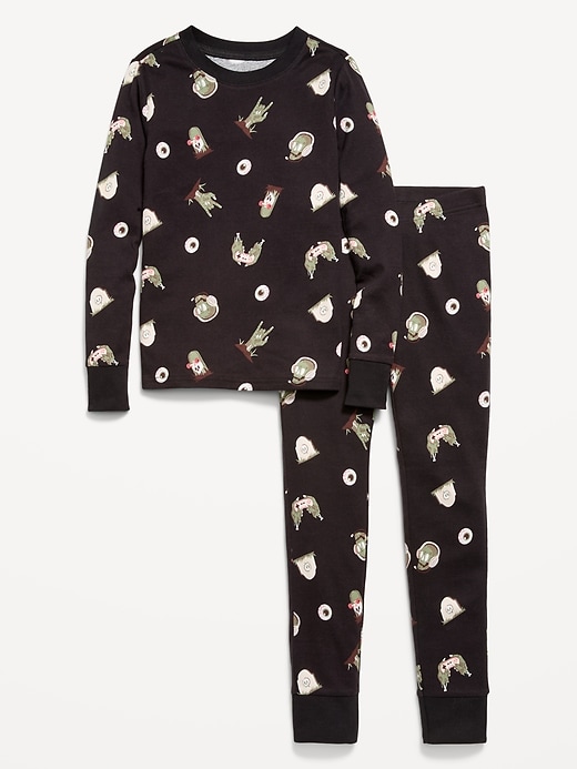 L'image numéro 1 présente Pyjama ajusté à imprimé unisexe pour enfant