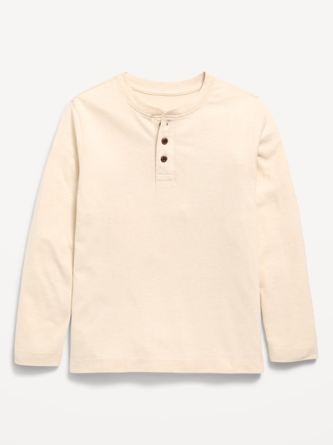 T-SHIRT HENLEY ULTRA-DOUX À MANCHES LONGUES POUR GARÇON