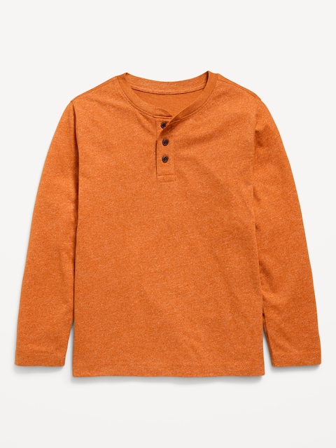 T-SHIRT HENLEY ULTRA-DOUX À MANCHES LONGUES POUR GARÇON