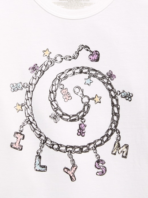 Image number 2 showing, Short-Sleeve Graphic T-Shirt for Girls