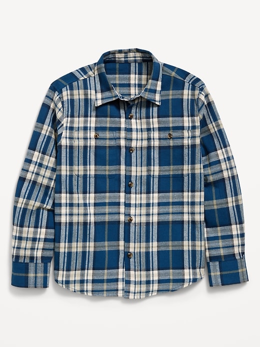 Image number 1 showing, Long-Sleeve Flannel Shirt for Boys