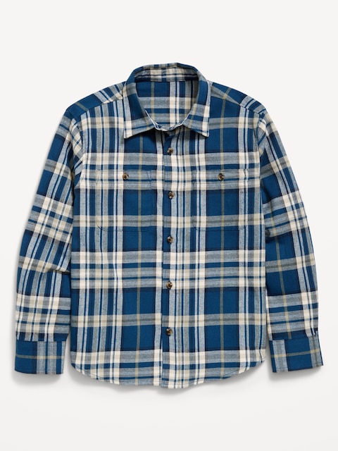 Long-Sleeve Flannel Shirt for Boys