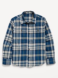 Image number 1 showing, Long-Sleeve Flannel Shirt for Boys