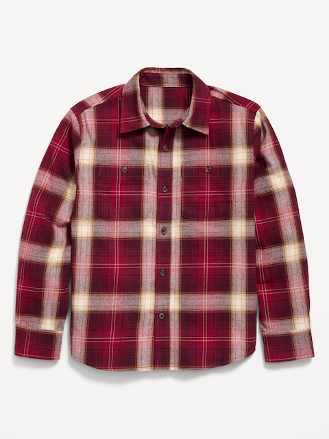 Long-Sleeve Flannel Shirt for Boys