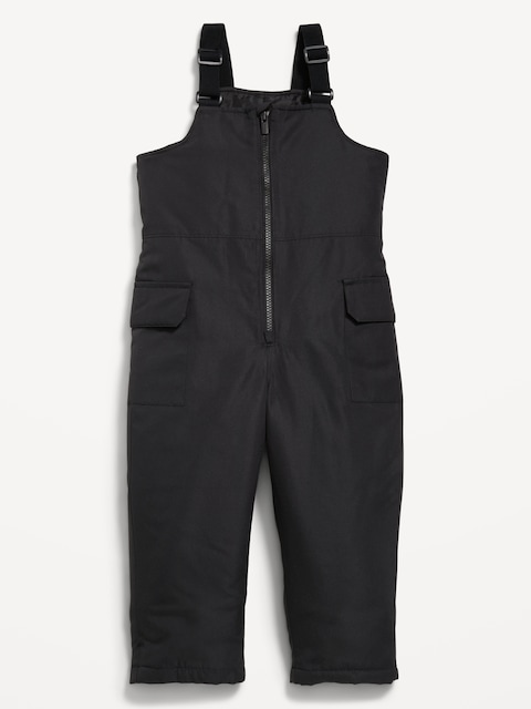 Water-Resistant Snow-Bib Overalls for Toddler Boys