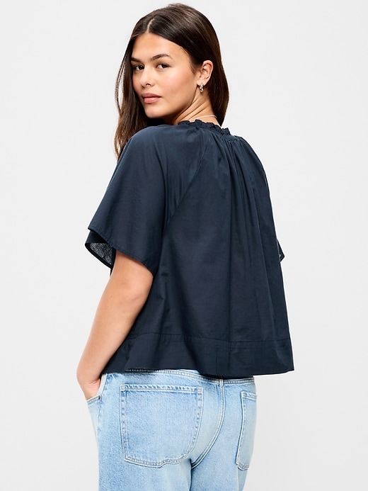 Image number 6 showing, Loose Short-Sleeve Top