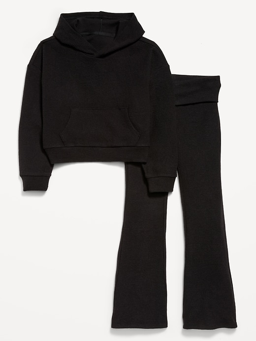 Image number 1 showing, CozePlush Pullover Hoodie and Pants Set for Girls