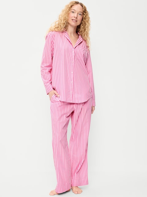 Poplin Pajama Pant Set