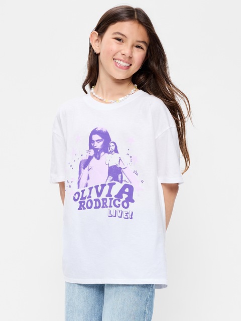 T-SHIRT SURDIMENSIONNÉ À IMPRIMÉ OLIVIA RODRIGO™ POUR FILLE