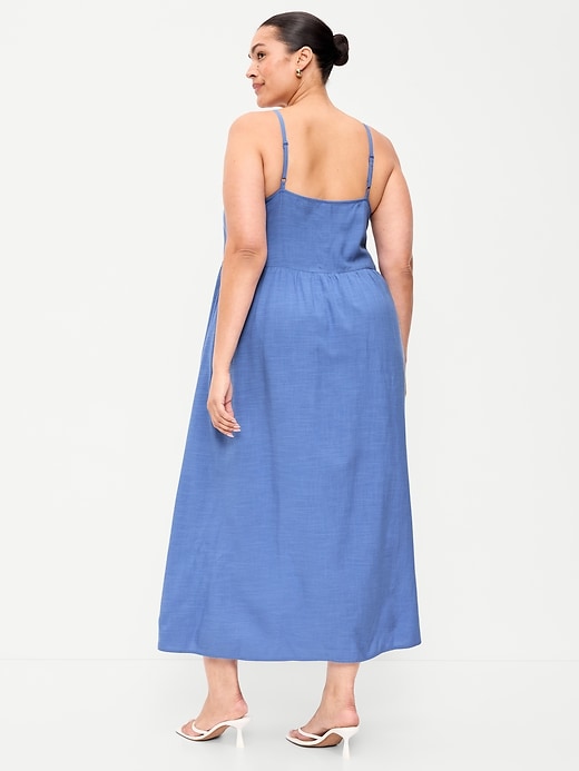 L'image numéro 9 présente Robe longue bohème sans manches