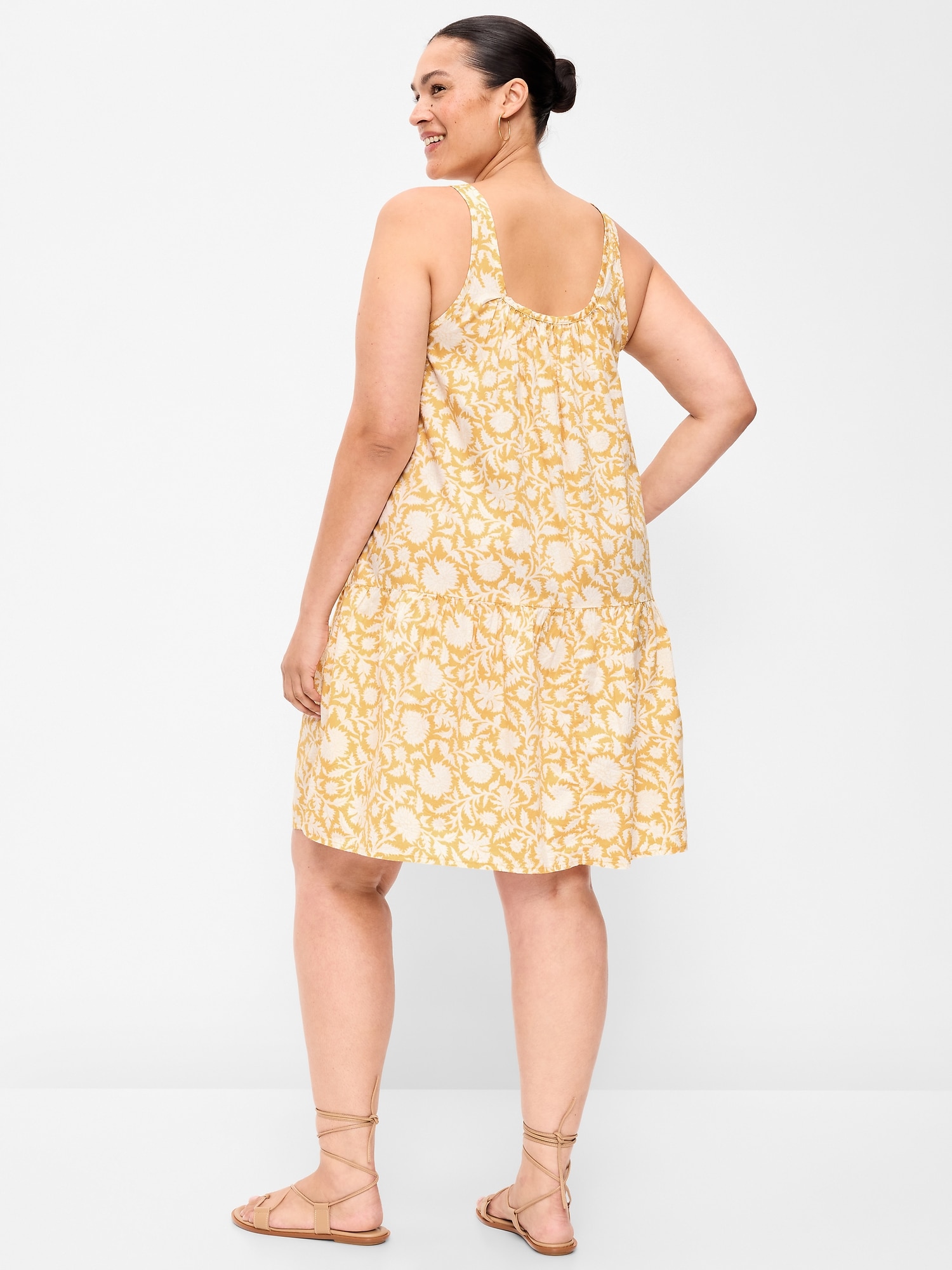 Drop-Waist Swing Mini Dress