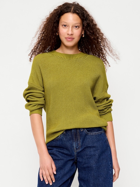Seaside Cotton Shaker Oversized Tunic Sweater