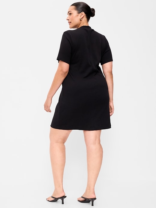 Image number 6 showing, Snug Mock-Neck Bodycon Mini Dress
