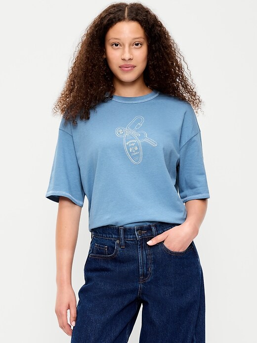 Image number 1 showing, Crew-Neck Graphic T-Shirt