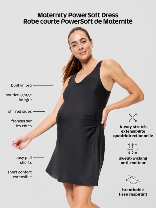 Image number 6 showing, Maternity Sleeveless PowerSoft Easy Short Mini Dress