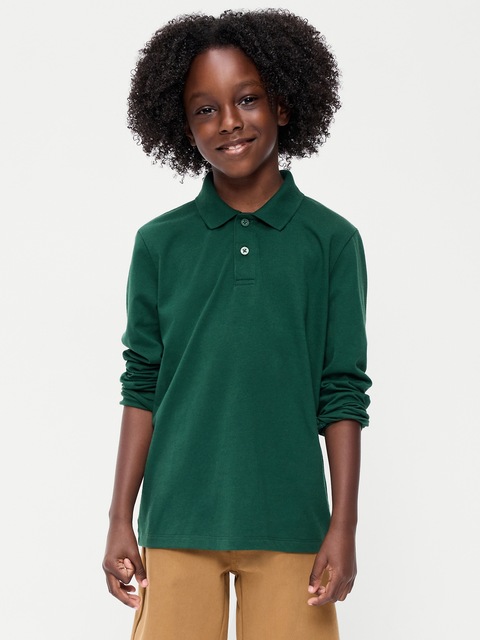 POLO D'UNIFORME SCOLAIRE À MANCHES LONGUES POUR GARÇON