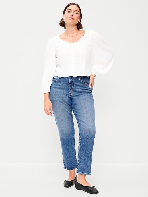 L'image numéro 6 présente Jean OG droit à taille haute longueur cheville