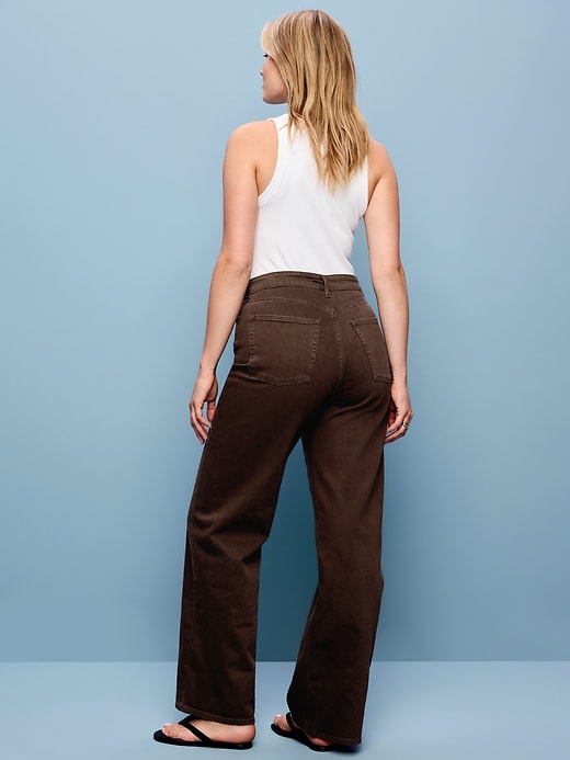 Image number 3 showing, Extra High-Waisted Wide-Leg Jeans