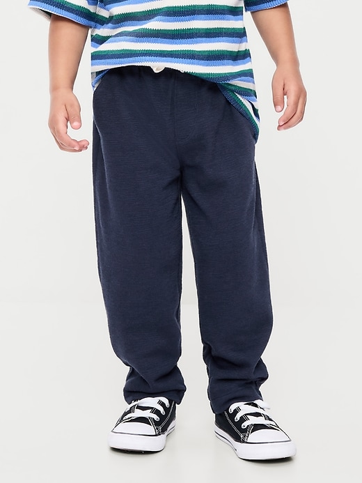 Image number 2 showing, Barrel-Leg Knit Pants for Toddler Boys