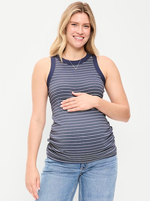 Maternity High-Neck Tank Top