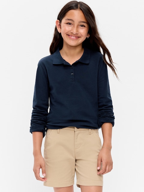 Uniform Pique Polo Shirt for Girls
